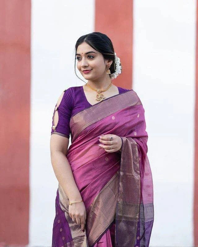 Manchali By Aab Soft Art Silk Jacquard Border Saree 
